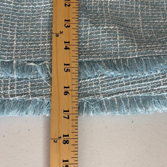 Lena Light Blue Tweed Short Sleeve Jacket & Skirt Matching Set Size L NWT - Picture 15 of 15